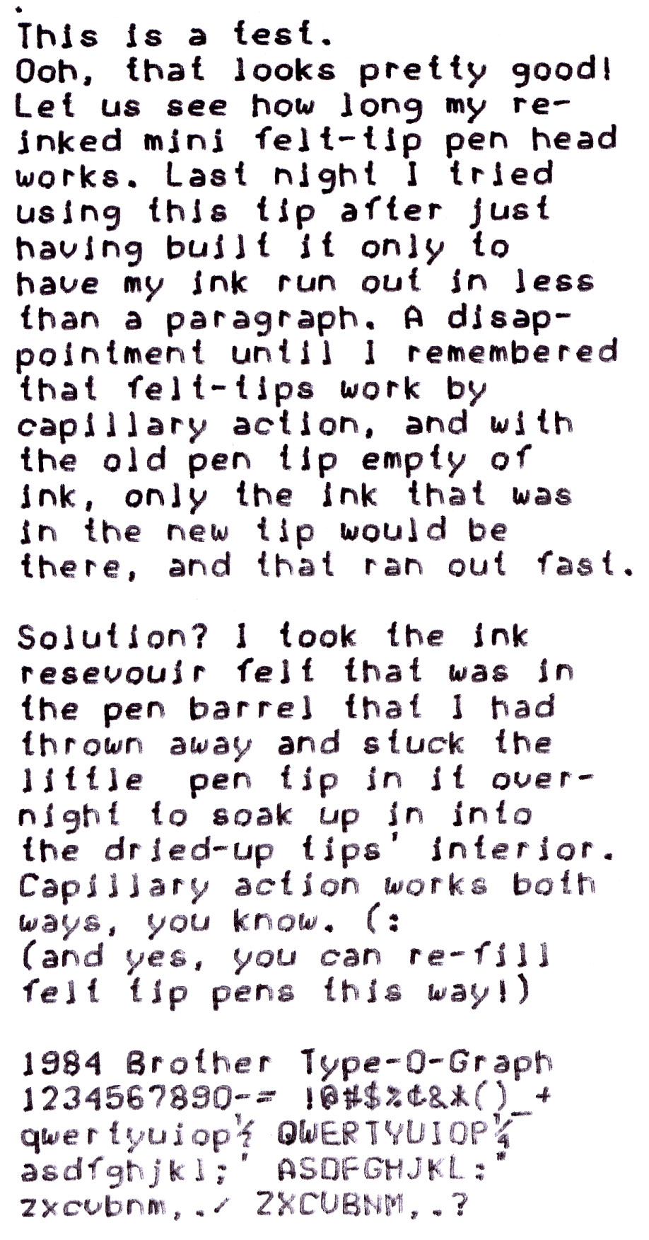 The Handwriting, Drawing Typewriter: Brother Type-O-Graph BP-30